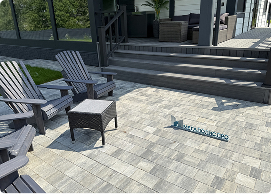 Проект «Монохромный рельеф». Тротуарная плитка Старый город Шунгит