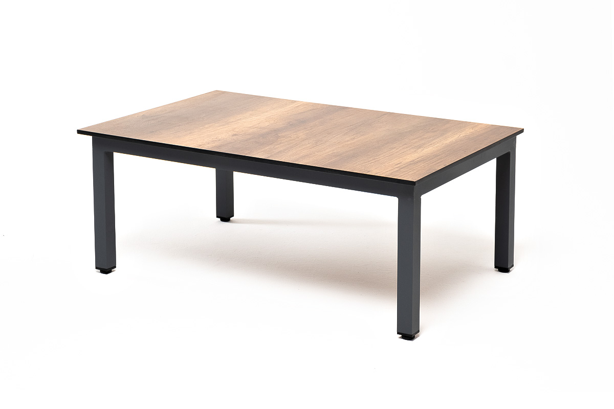 Канны журнальный столик из HPL 90х60, H40, каркас темно-серый (RAL 7024), цвет столешницы дуб фото 3