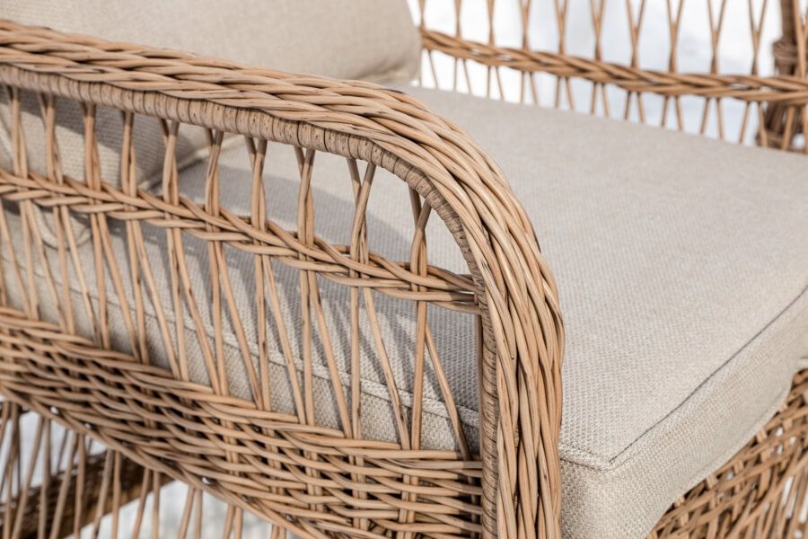 Обеденный комплект Isabella Royal Family из искусственного ротанга, цвет бежевый фото 13