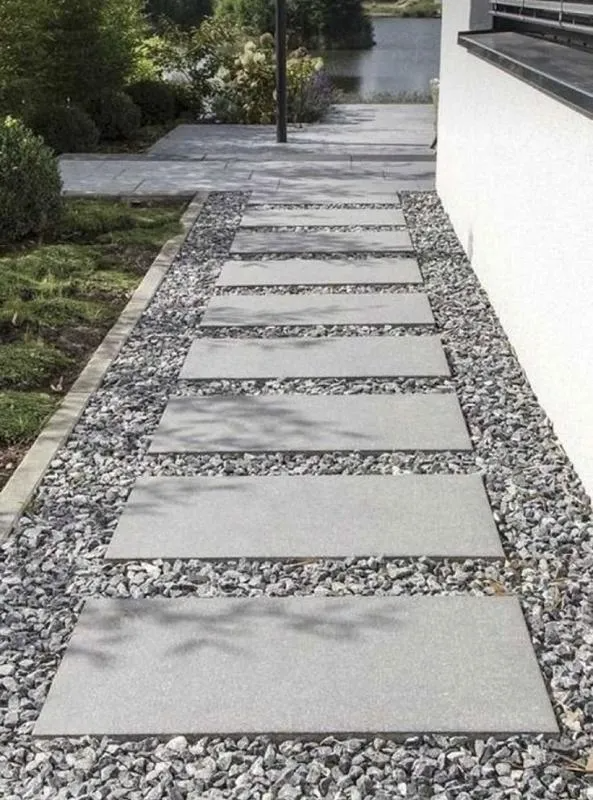 Пошаговая плита для дорожек 600х300х60 мм Серая фото 2