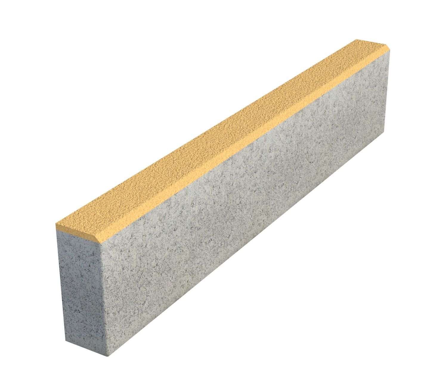 Бордюр тротуарный Выбор БР100х20х8 Гранит Желтый фото 1