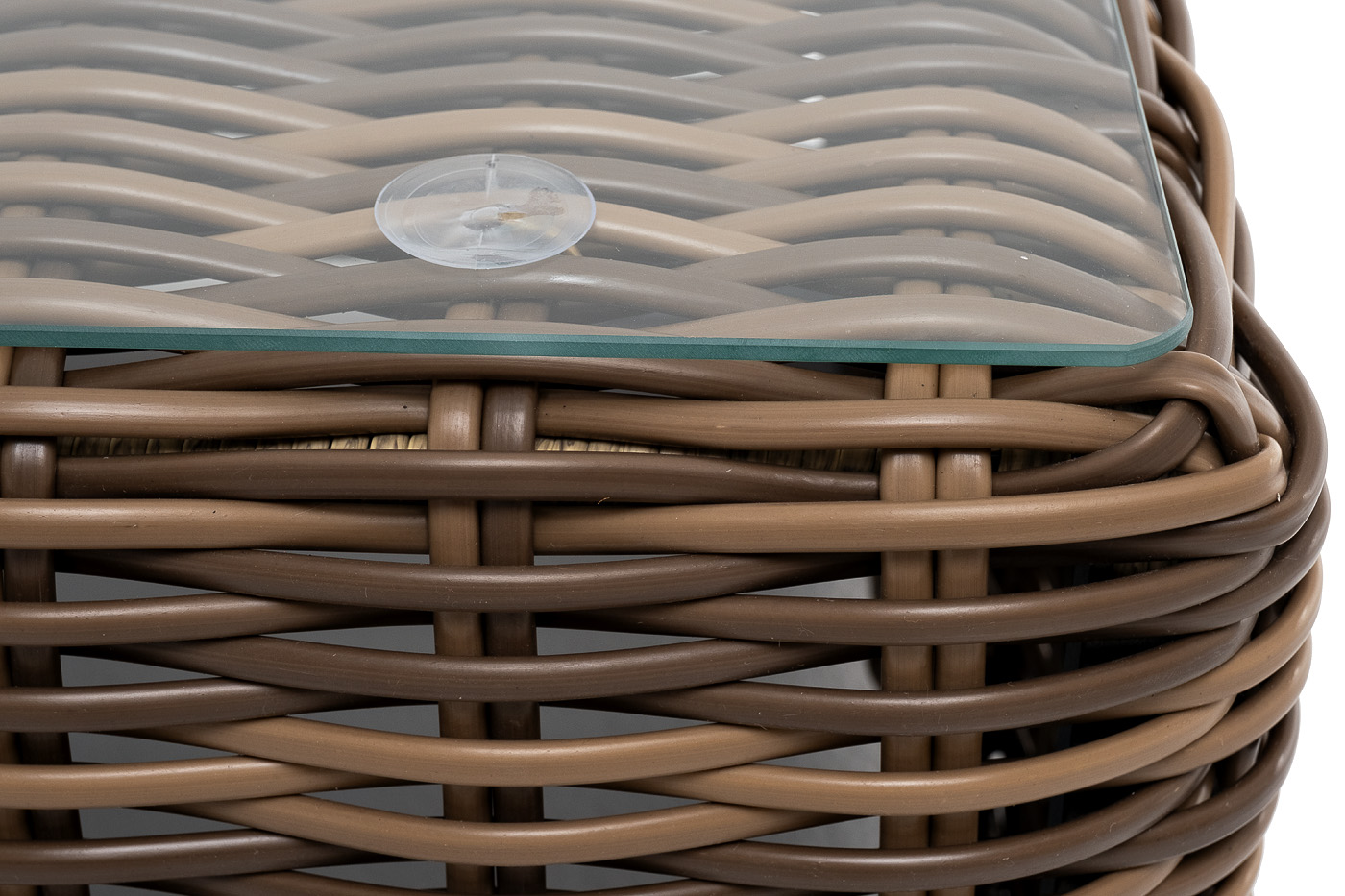 Палермо журнальный столик из искусственного ротанга, цвет соломенный фото 4