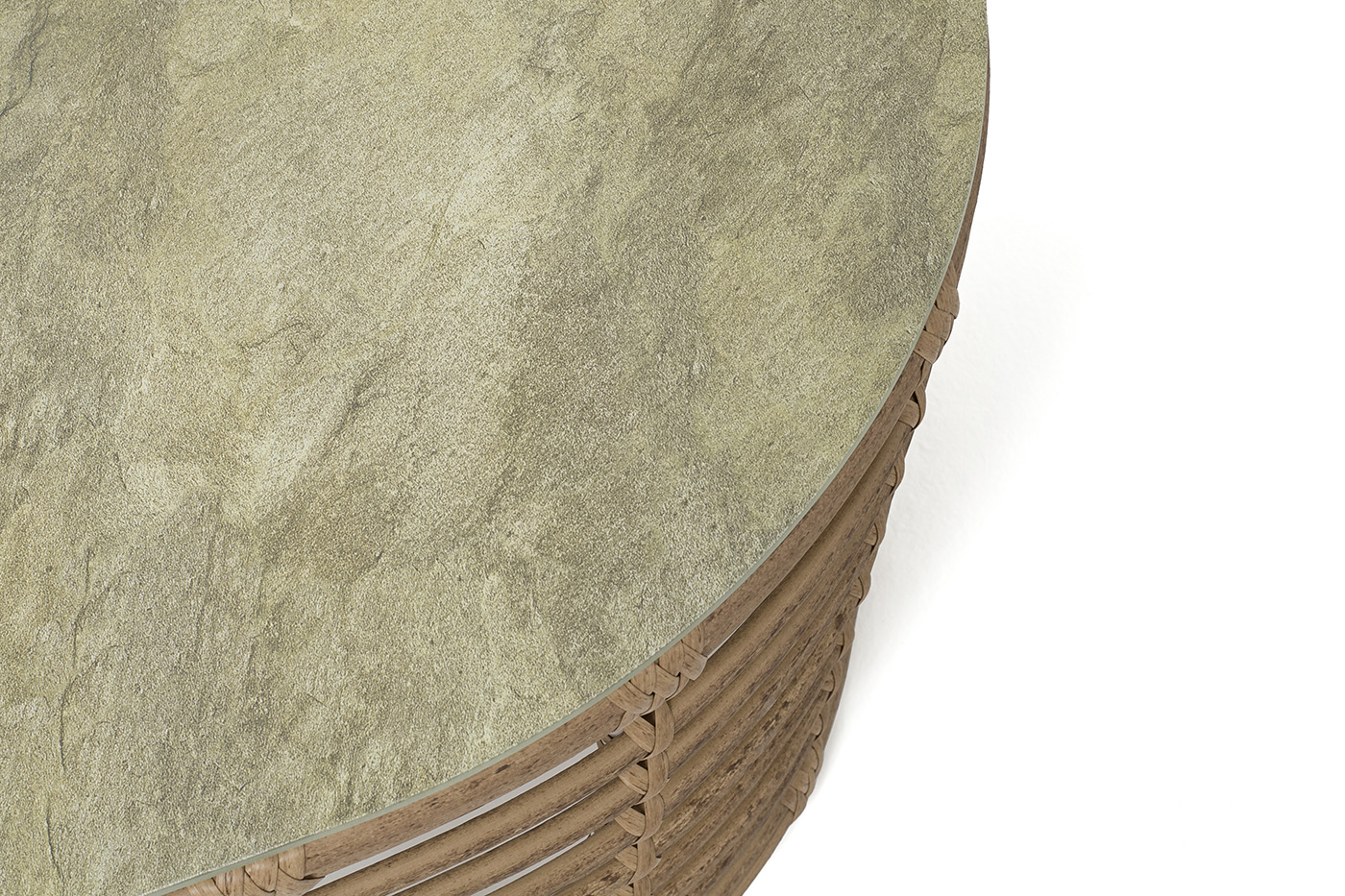 Валенсия журнальный столик из искусственного ротанга, цвет соломенный фото 6