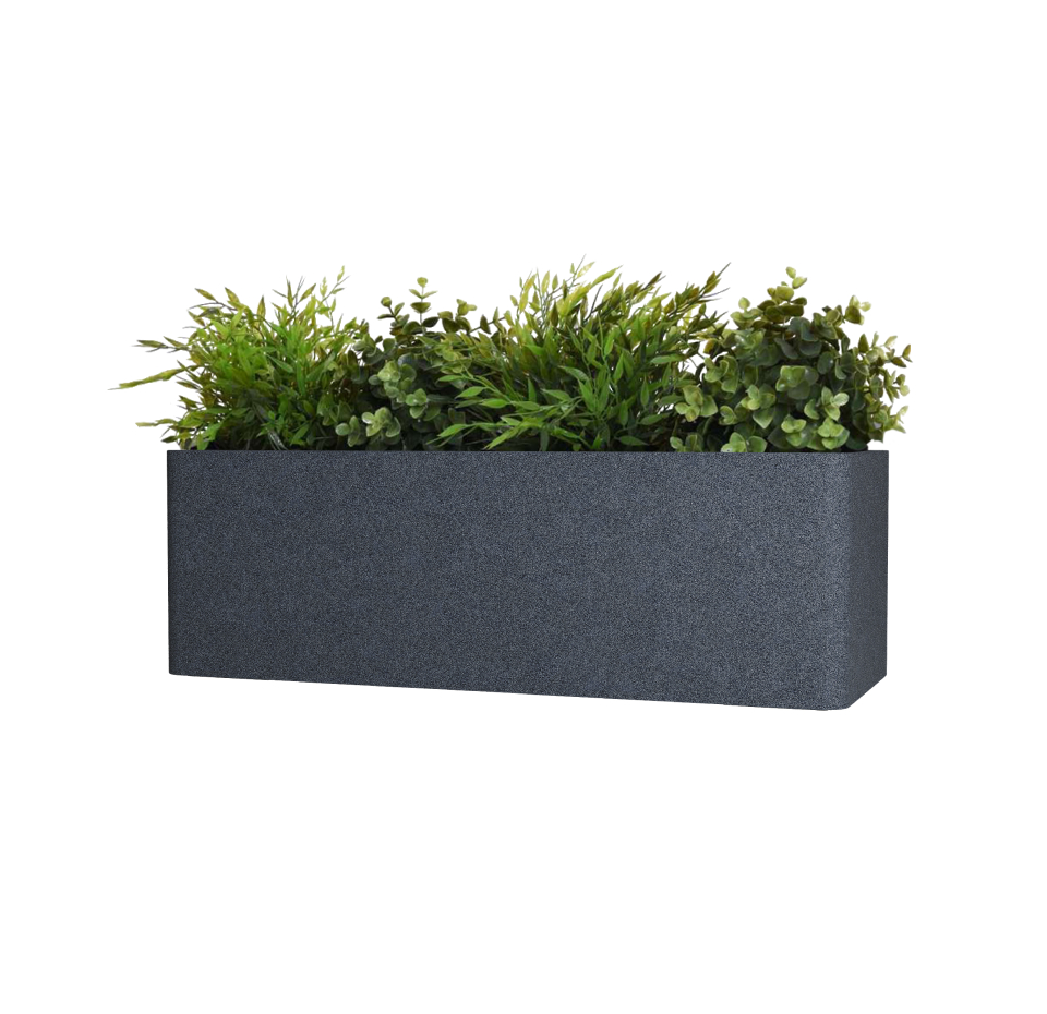 Кашпо TERRAFAKTURA Балконера 110x42x36 Базальт фото 1