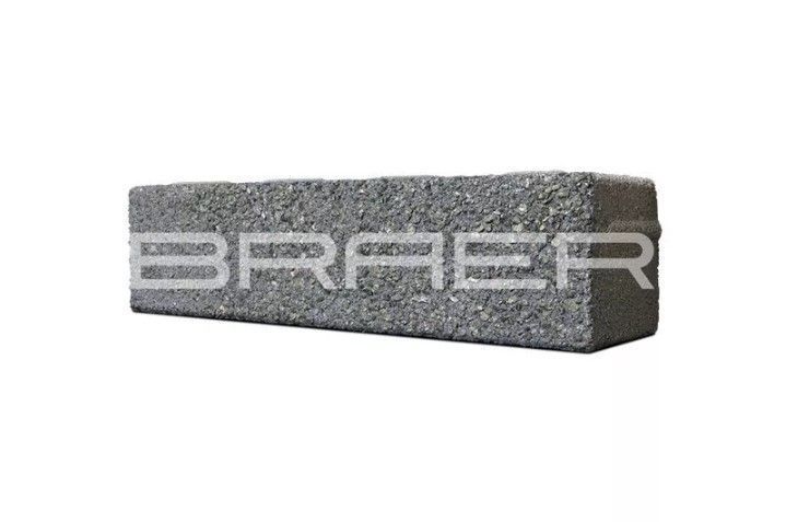 Тротуарная плитка Braer Ригель 2.0 320x80x60 мм Гранит на черном фото 3