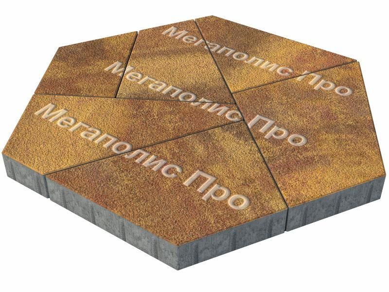 Тротуарная плитка Выбор Оригами Б.4.Фсм.8 80 мм Листопад Гранит Осень фото 2