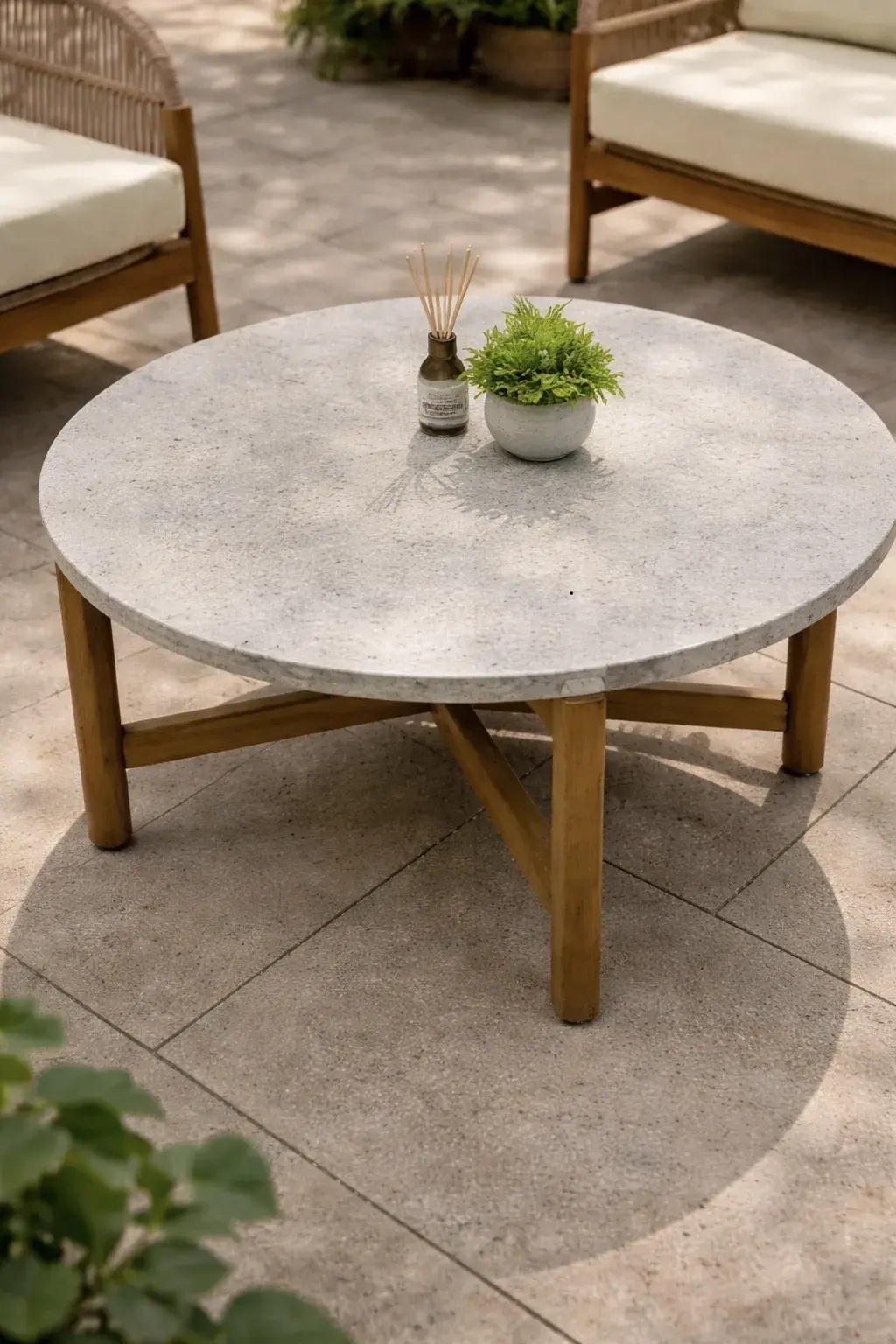 Лаунж-зона Eleonora Royal Family из натурального дерева с 3-хместным диваном фото 5