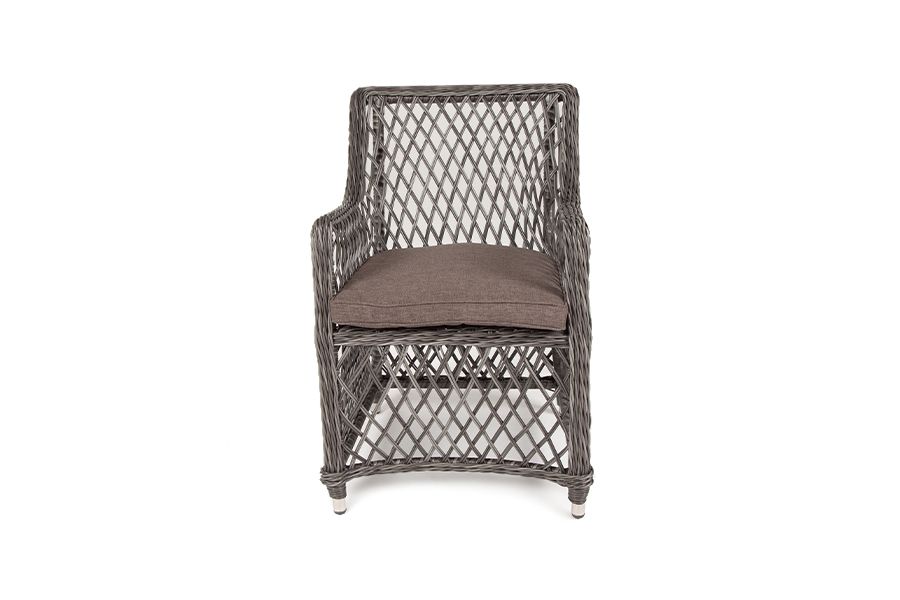 Плетеное кресло Латте 4SIS из искусственного ротанга, цвет графит фото 2