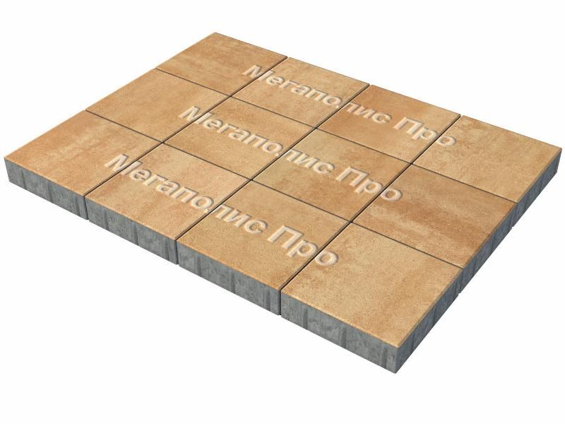 Тротуарные плиты Выбор Квадрат Б.1.К.6 300х300х60 мм Листопад Сахара фото 3