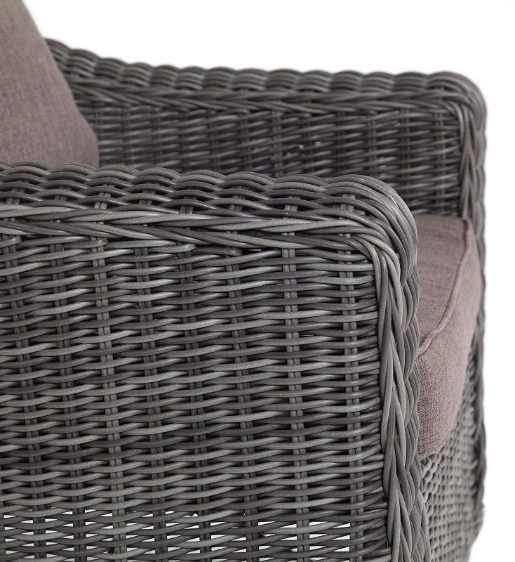 Кресло Кон Панна 4SIS из искусственного ротанга, цвет графит фото 3