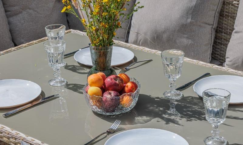 Угловой комплект Zorro Wood Double Royal Family из искусственного ротанга, цвет бежевый фото 3