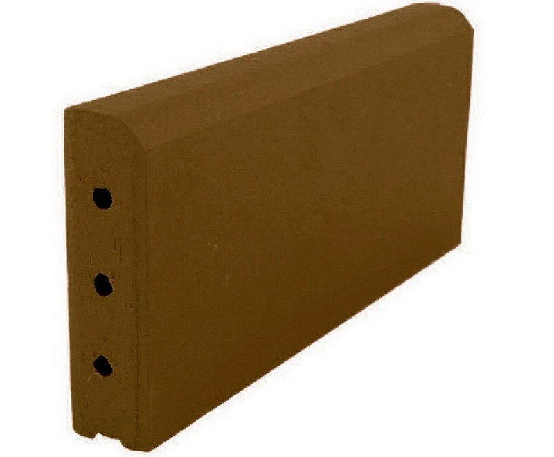 Бордюрный камень ZG-Clinker 305*37*130 Коричневый фото 1