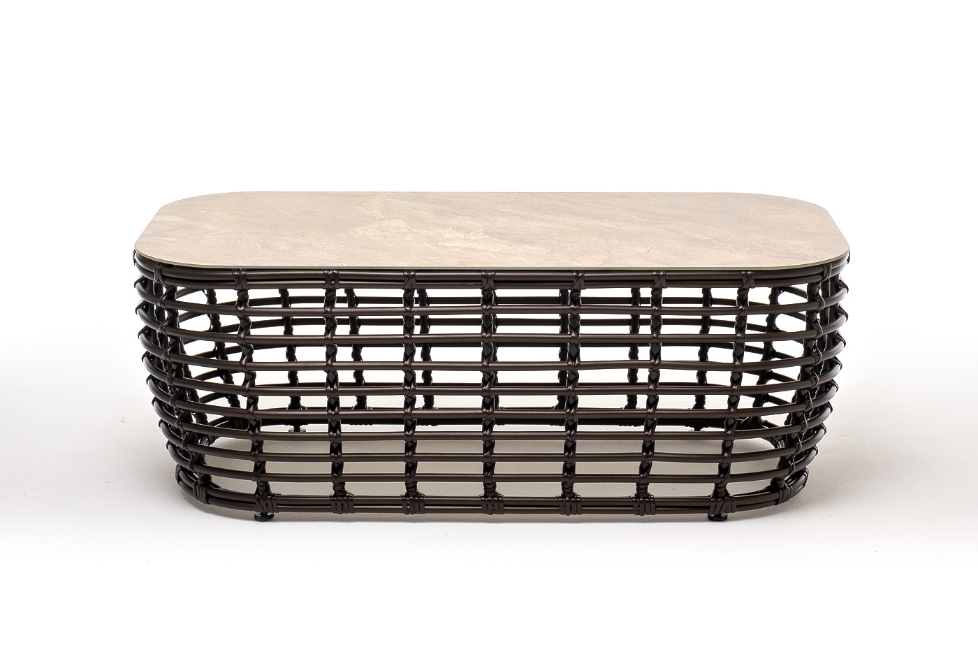 Ницца журнальный столик из искусственного ротанга, цвет бронзовый фото 2