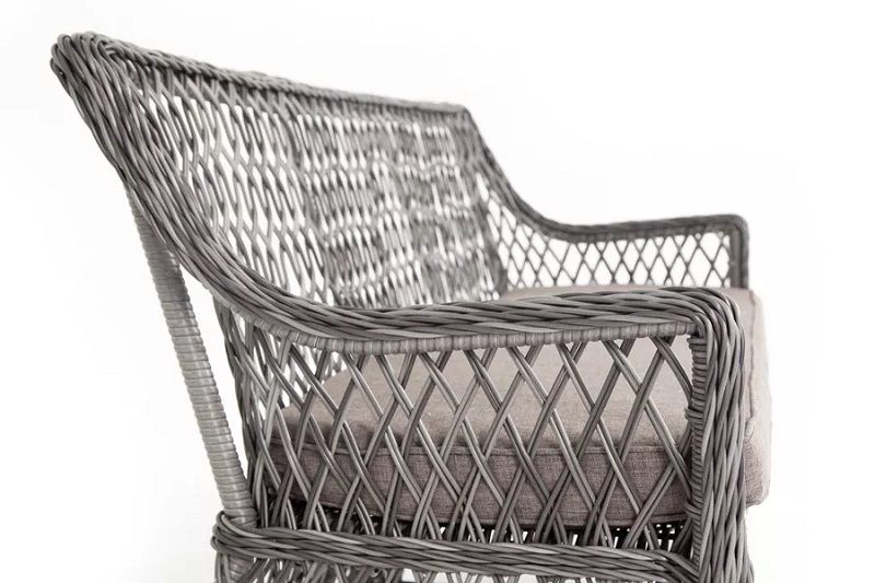 Диван двухместный Латте 4SIS из искусственного ротанга, цвет графит фото 5