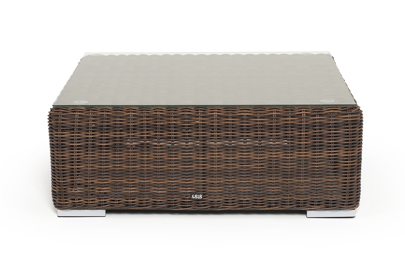 Капри журнальный столик плетеный, цвет коричневый фото 1