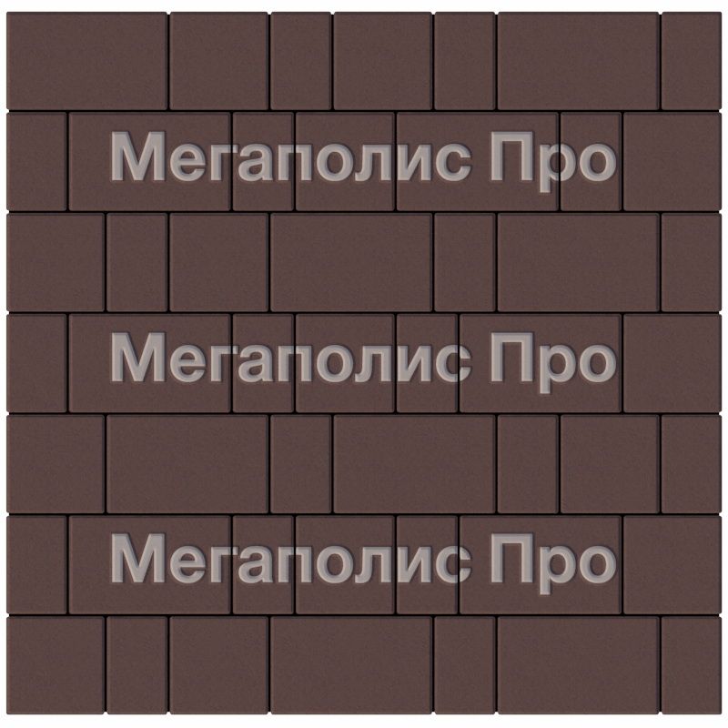 Тротуарная плитка Выбор Старый город А.1.Фсм.4 40 мм. Коричневый фото 3