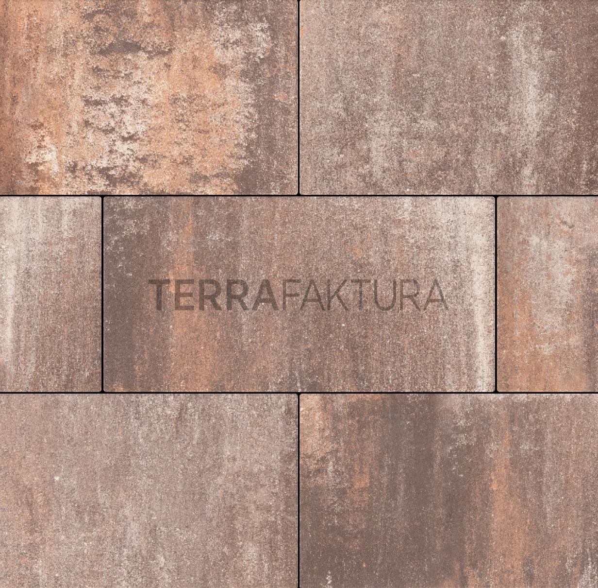 Тротуарная плитка Terrafaktura Урбан 600x300x80 мм Жженая глина фото 1