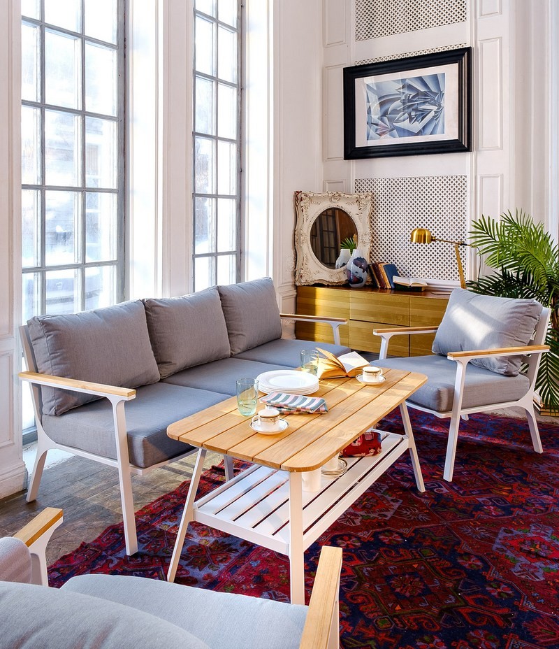 Диванная группа из алюминия CONCORDE L белая Joygarden фото 6