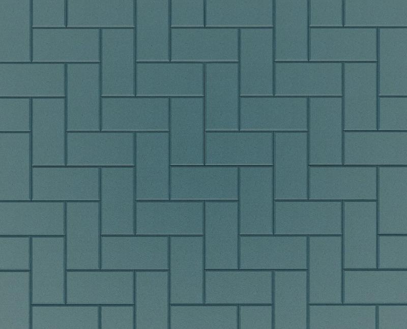 Брусчатка 200х100х60 мм PROFI Синий на белом цементе ч/п фото 1