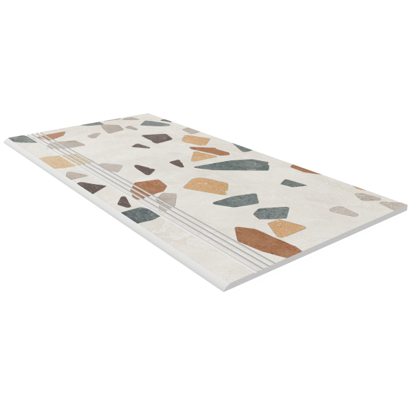 Керамогранитная ступень Estima AT02 600x300x10 мм с насечками фото 1