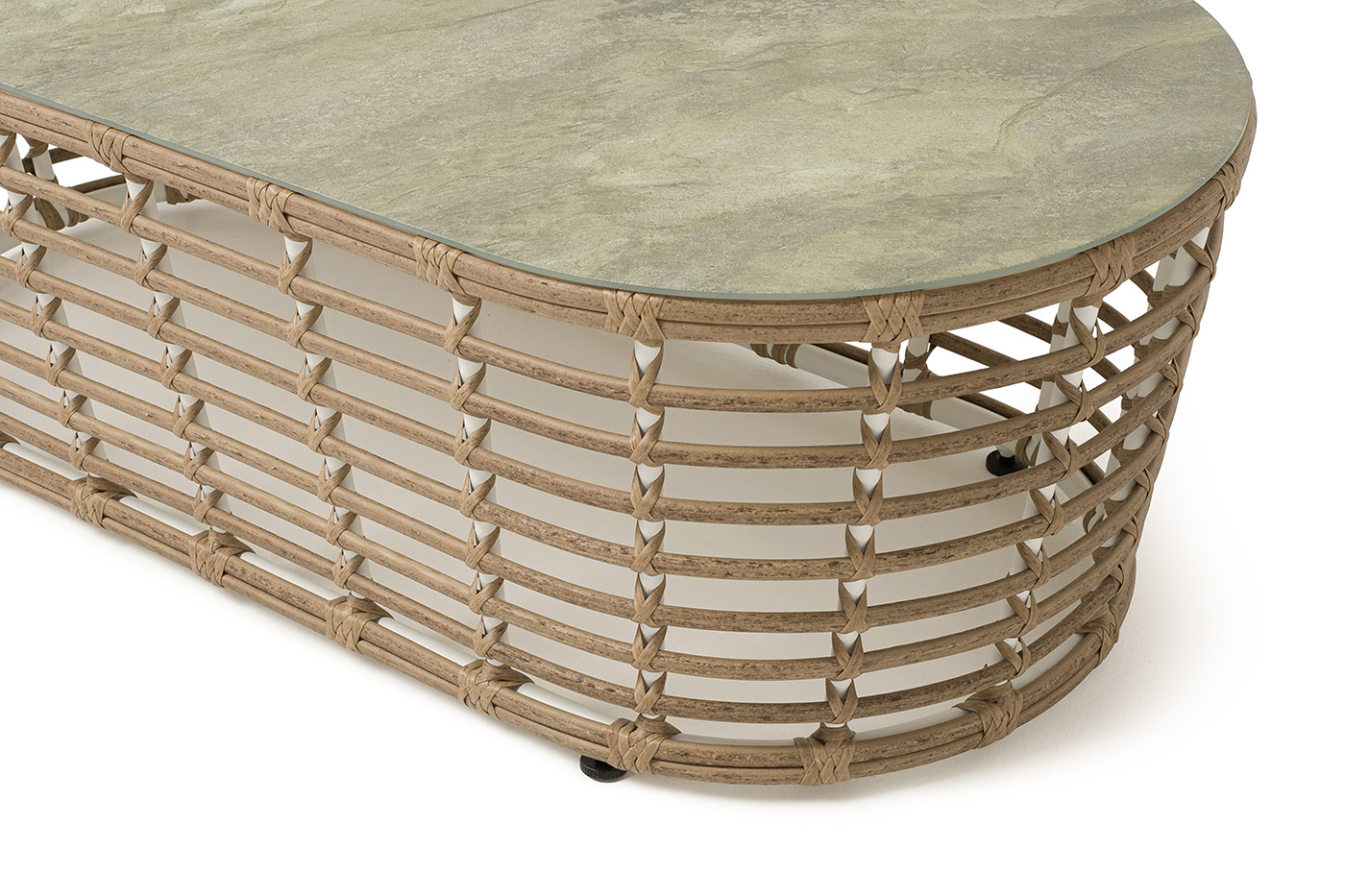 Валенсия журнальный столик из искусственного ротанга, цвет соломенный фото 4