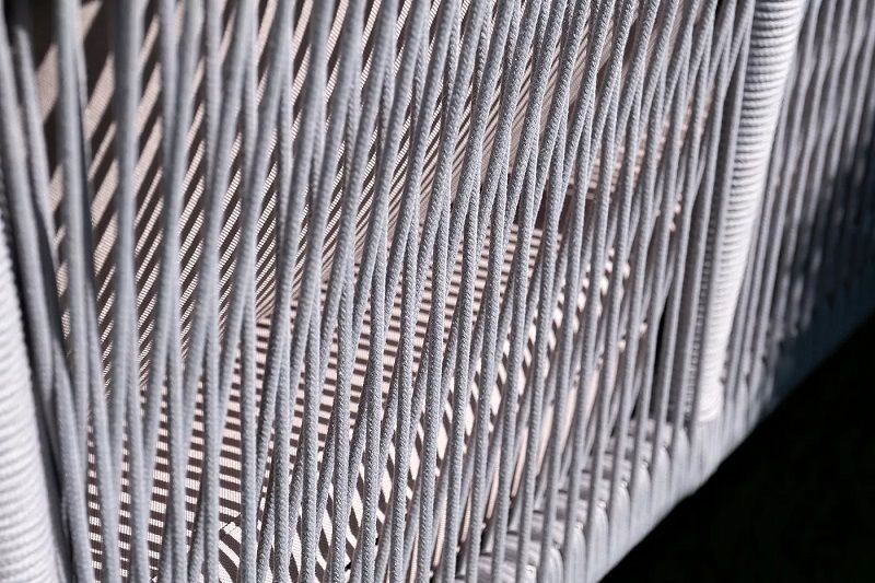 Диван двухместный Канны 4SIS из роупа (веревки), цвет светло-серый фото 7