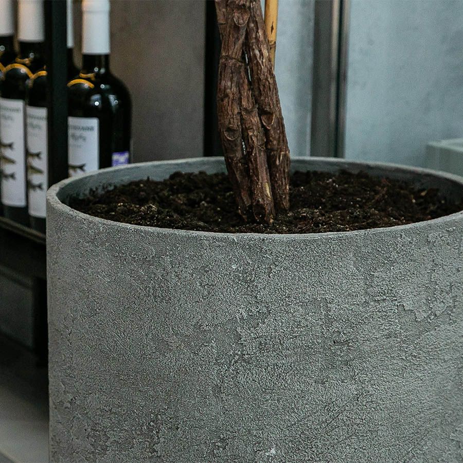 Кашпо Concretika Овал D30 H41 Concrete M100 фото 4