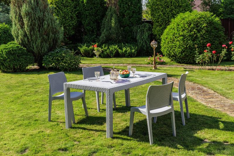 Обеденный комплект July S Royal Family из пластика, цвет светло-серый фото 6