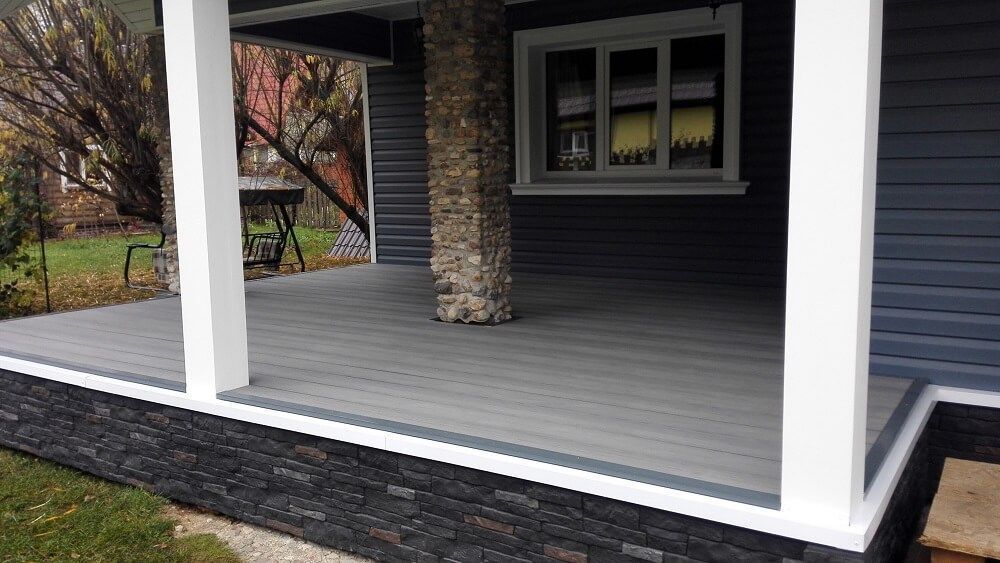 Террасная доска Экодэк Брайт Макс Кантри 3D, цвет Серый Дым фото 2