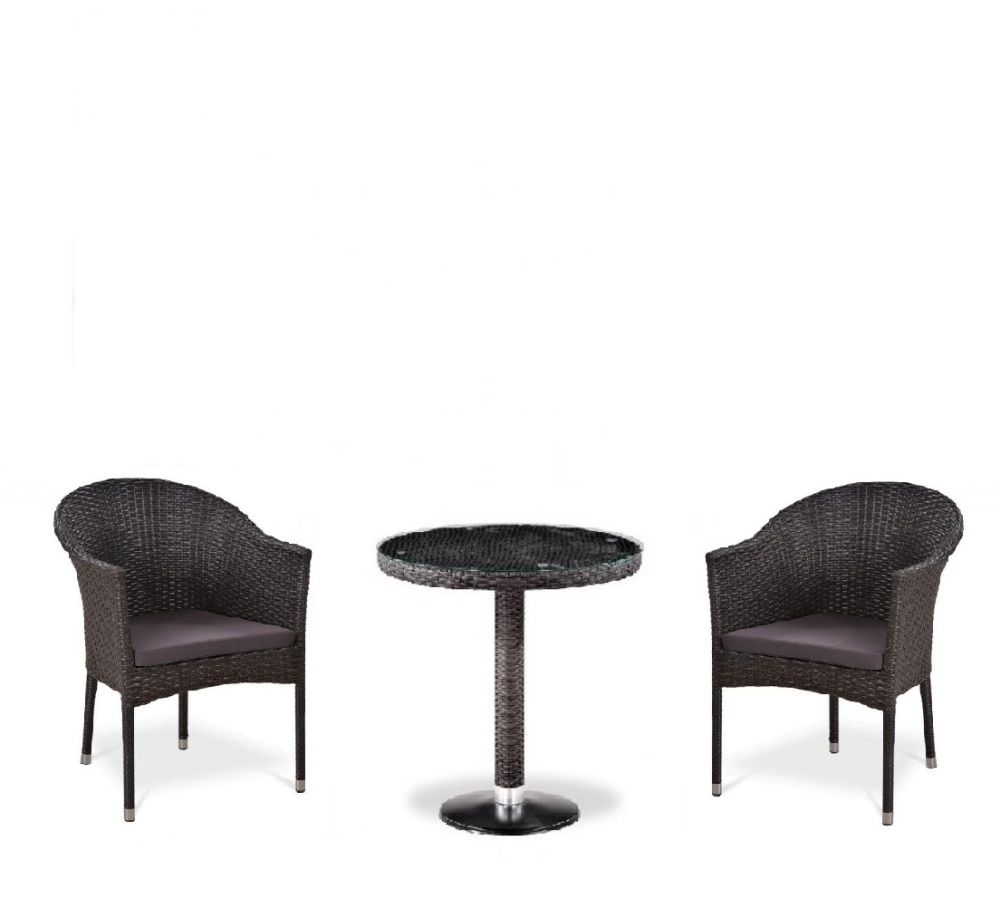 Комплект плетеной мебели T601/Y350A-W53 Brown (2+1) фото 1