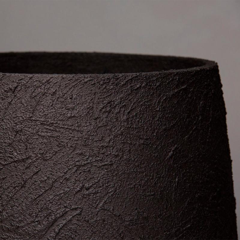 Кашпо Concretika Боул D80 H45 Black Max фото 2