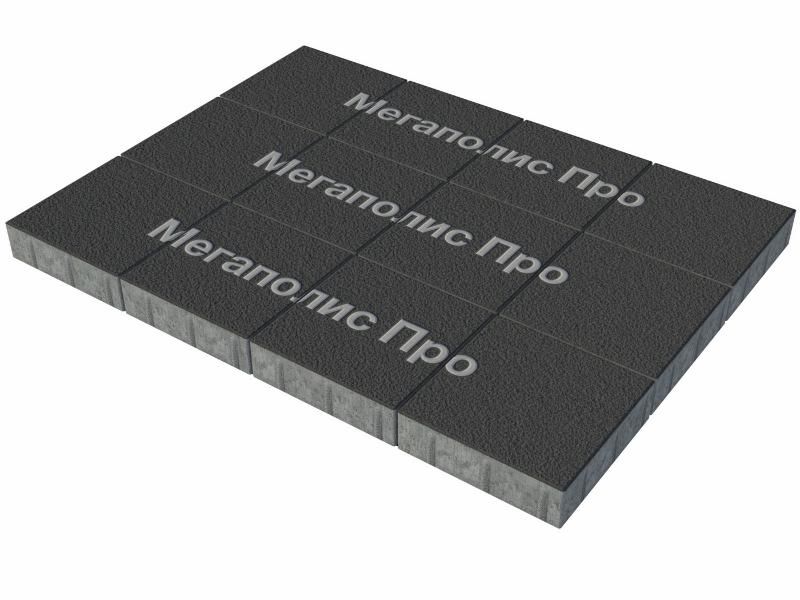 Тротуарные плиты Выбор Квадрат Б.1.К.8 300х300х80 мм Гранит Черный фото 3