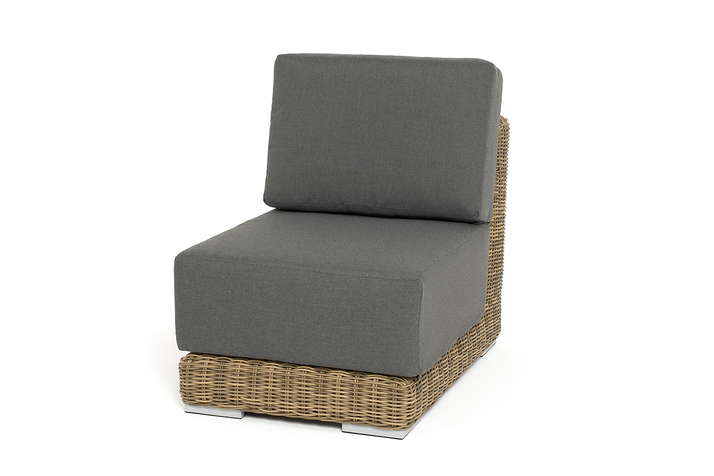 Капри модуль диванный прямой с подушками, цвет соломенный фото 1