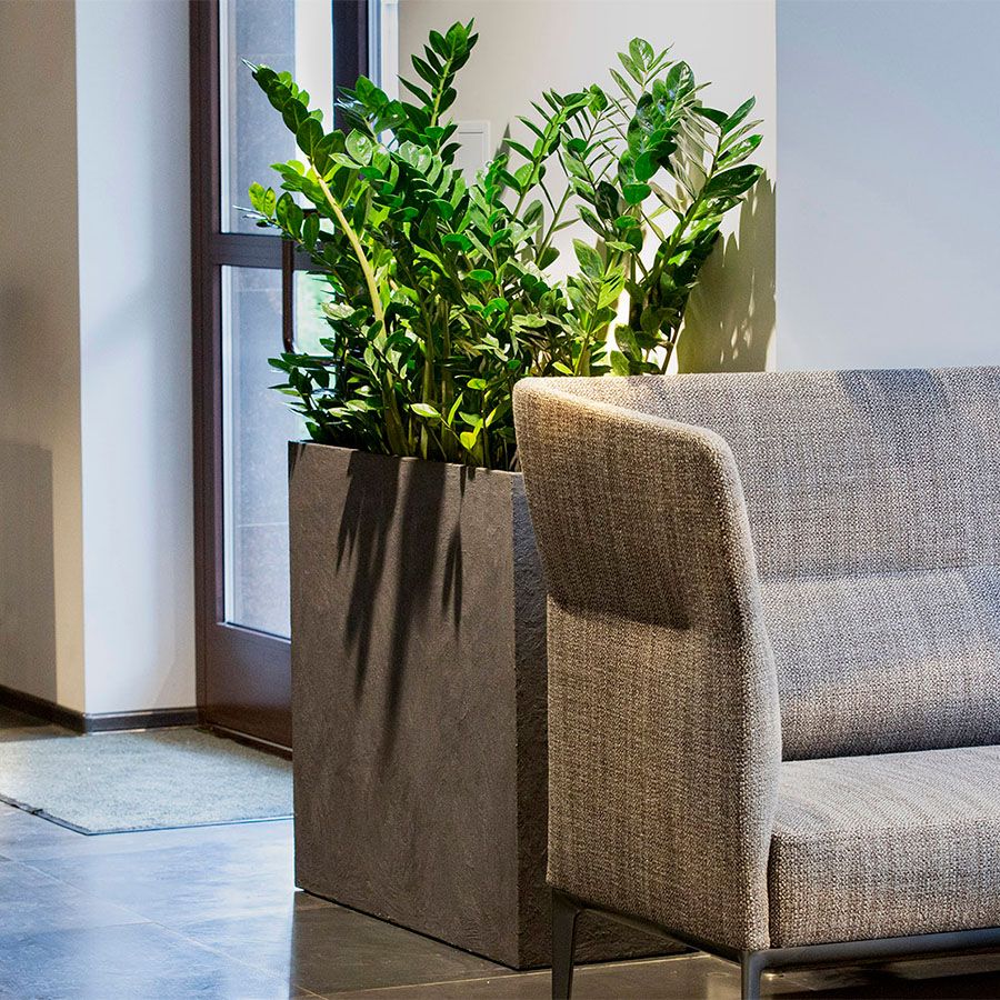 Кашпо Concretika Коник 30x30x50 Premium Grey фото 3