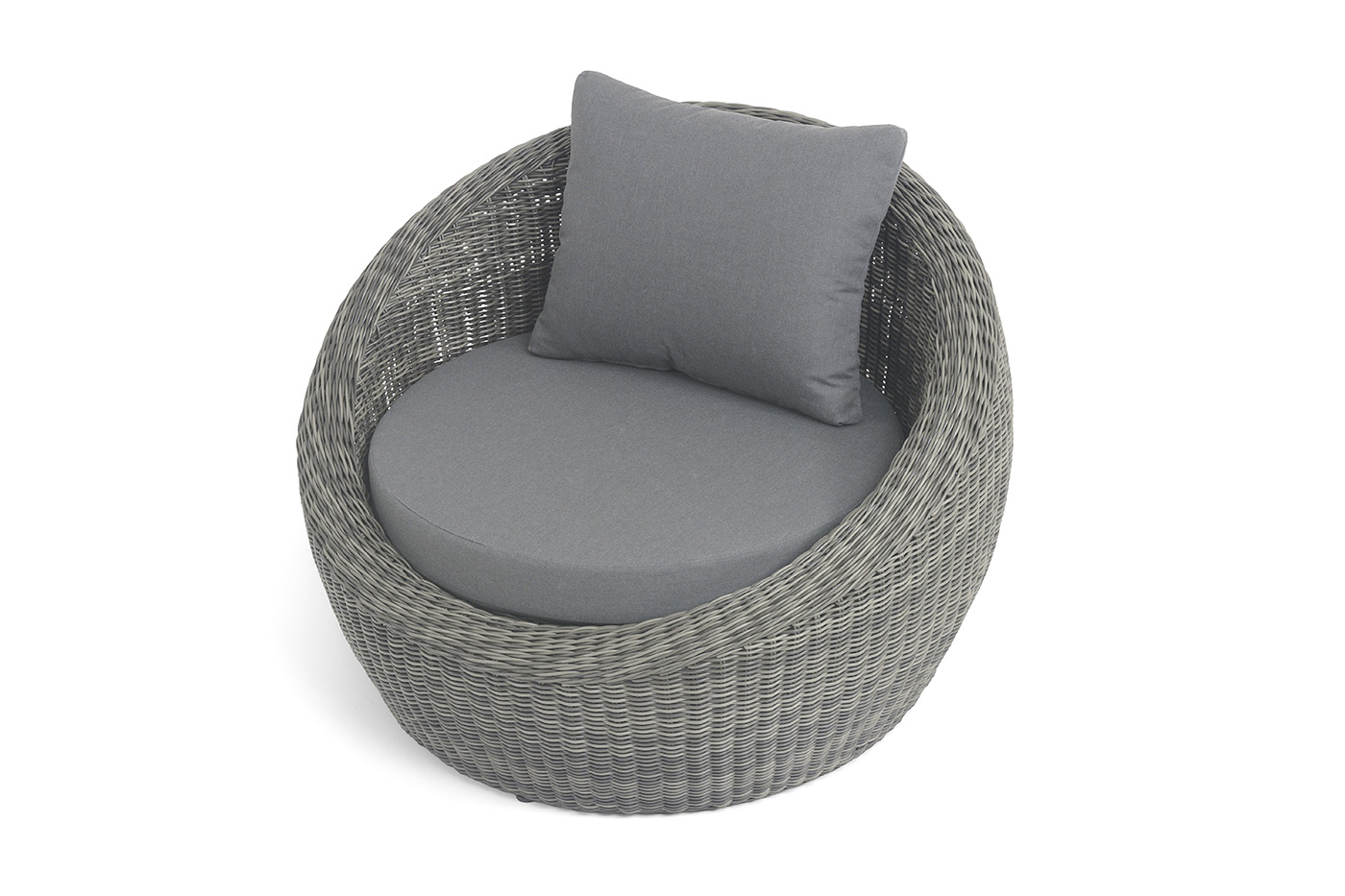 Барселона кресло из искусственного ротанга, цвет графит фото 4