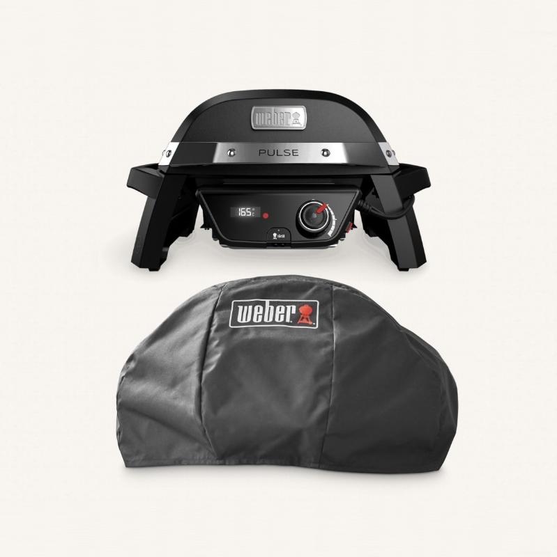 Электрический гриль Weber Pulse 1000 Черный с чехлом фото 1