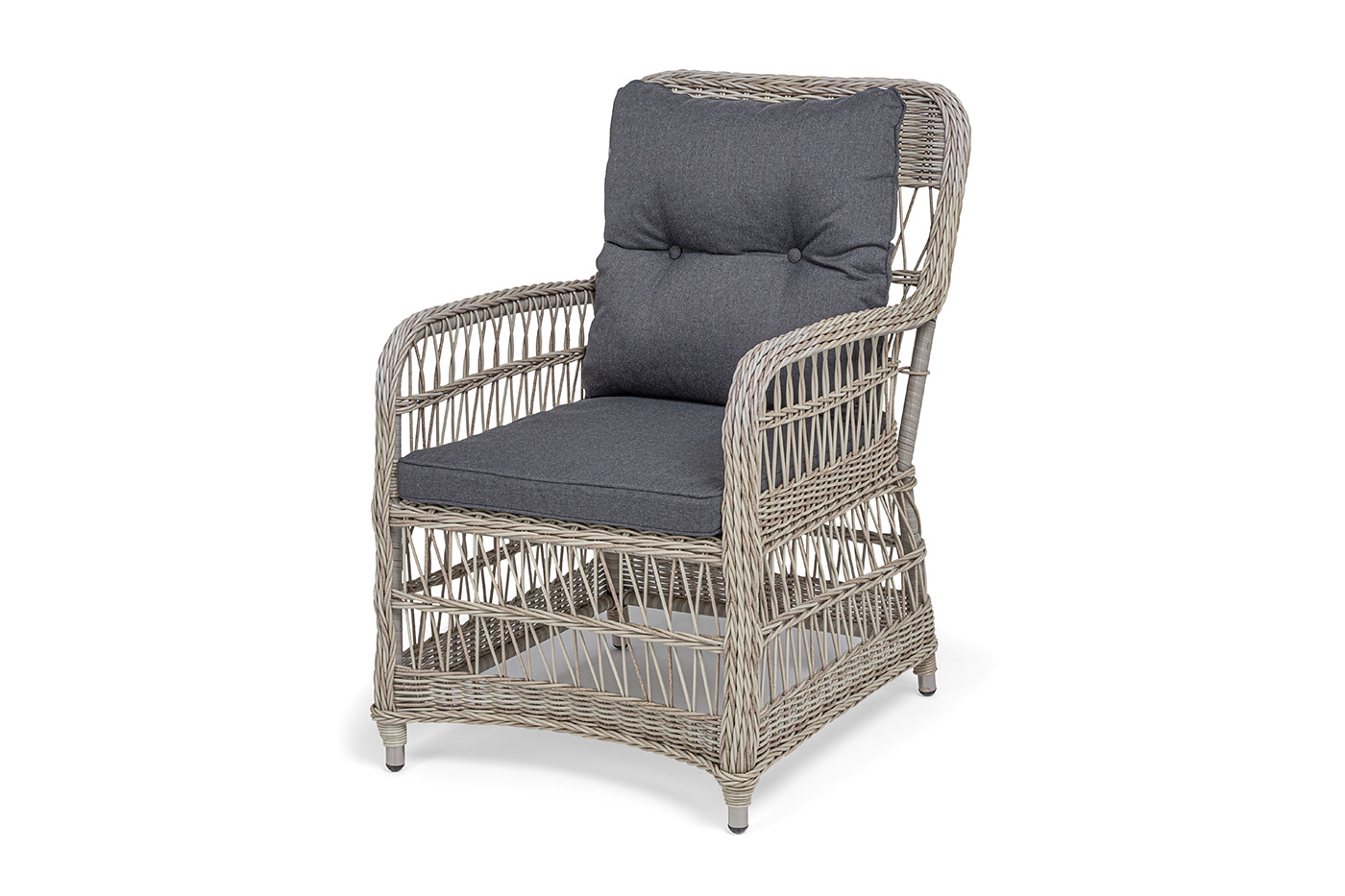 Цесена кресло плетеное из искусственного ротанга, цвет бежевый фото 1