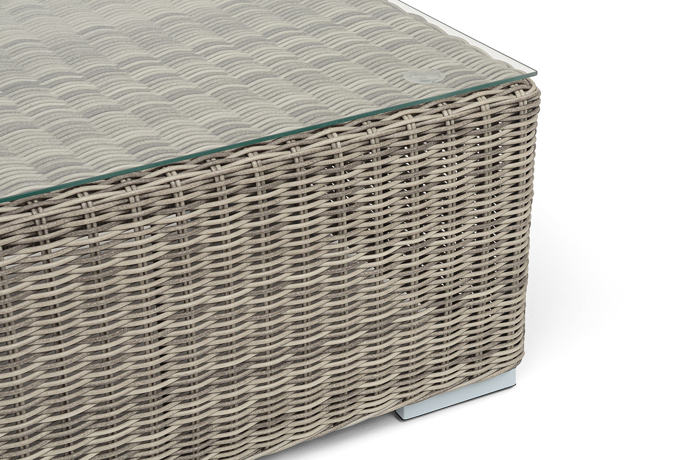 Боно журнальный столик из искусственного ротанга, цвет бежевый фото 4