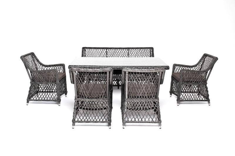 Обеденная группа Катания 4SIS на 6 персон, цвет графит фото 4