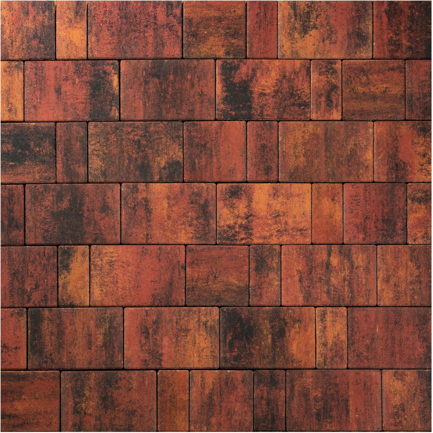Тротуарная плитка 342 Механический завод Новый Город Классик ColorMix 80 мм Вулкан фото 1