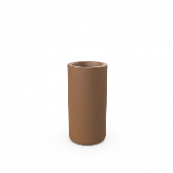 Кашпо Berkano Smoov Planter Cylinder DB Brown Granite фото 1