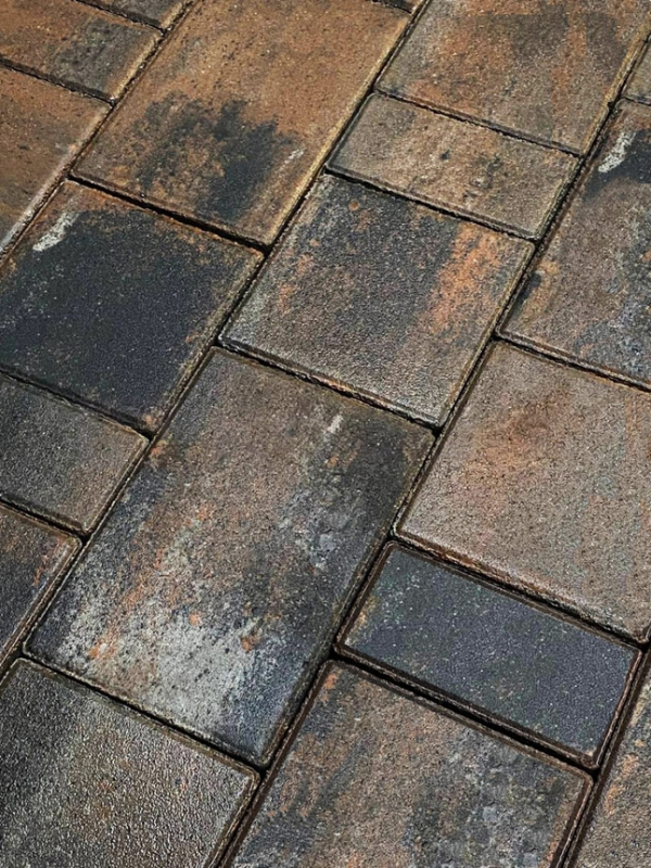 Тротуарная плитка Koldiz Ривьера 50 мм Оникс Оранжевый фото 1