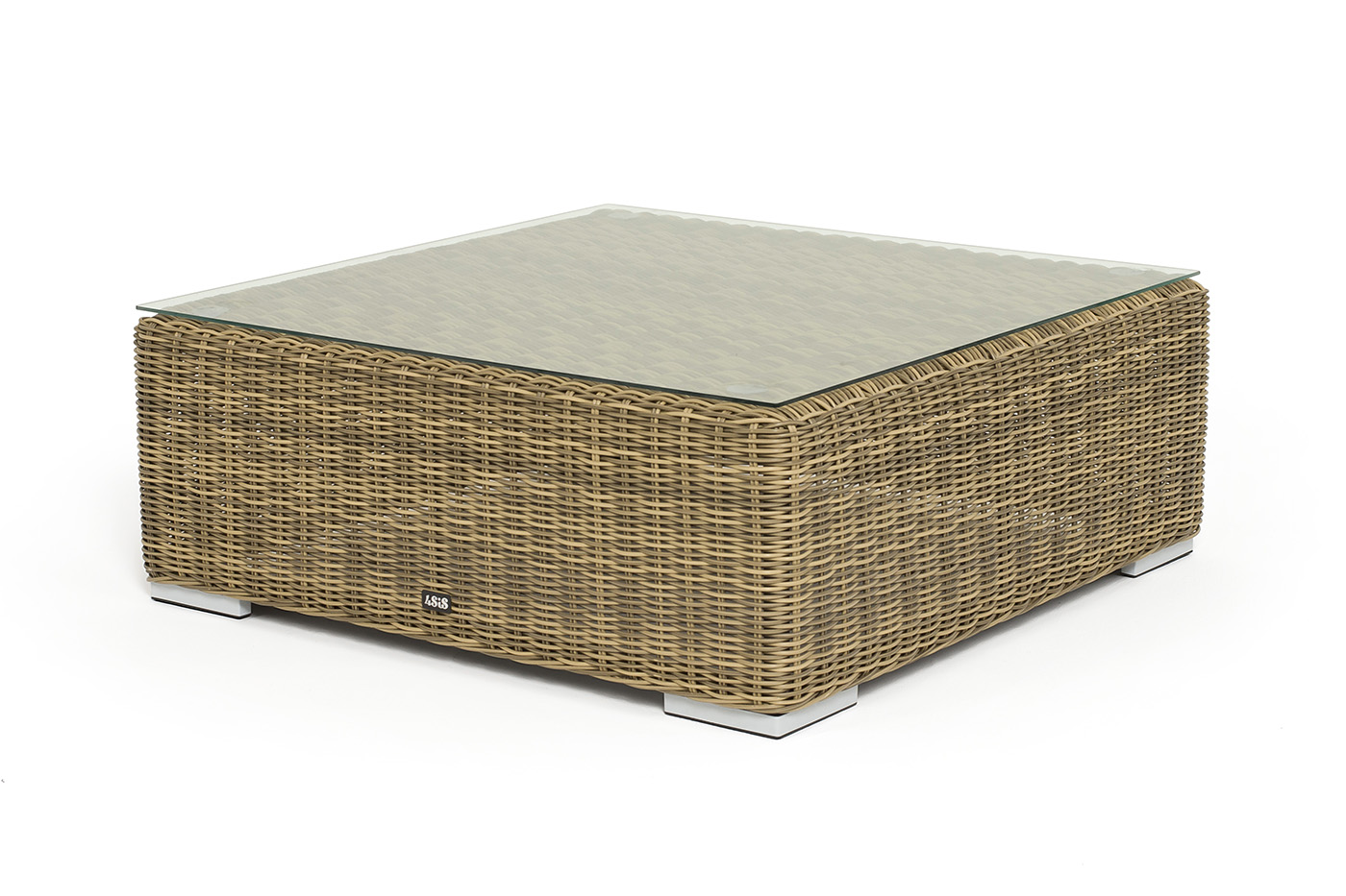 Капри журнальный столик плетеный, цвет соломенный фото 2