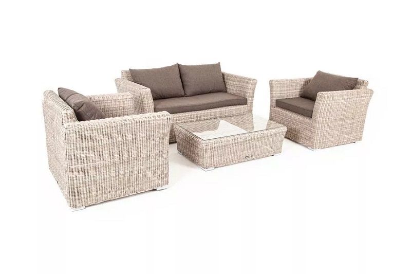 Лаунж-зона Капучино Сингл 4SIS из искусственного ротанга, цвет бежевый фото 3