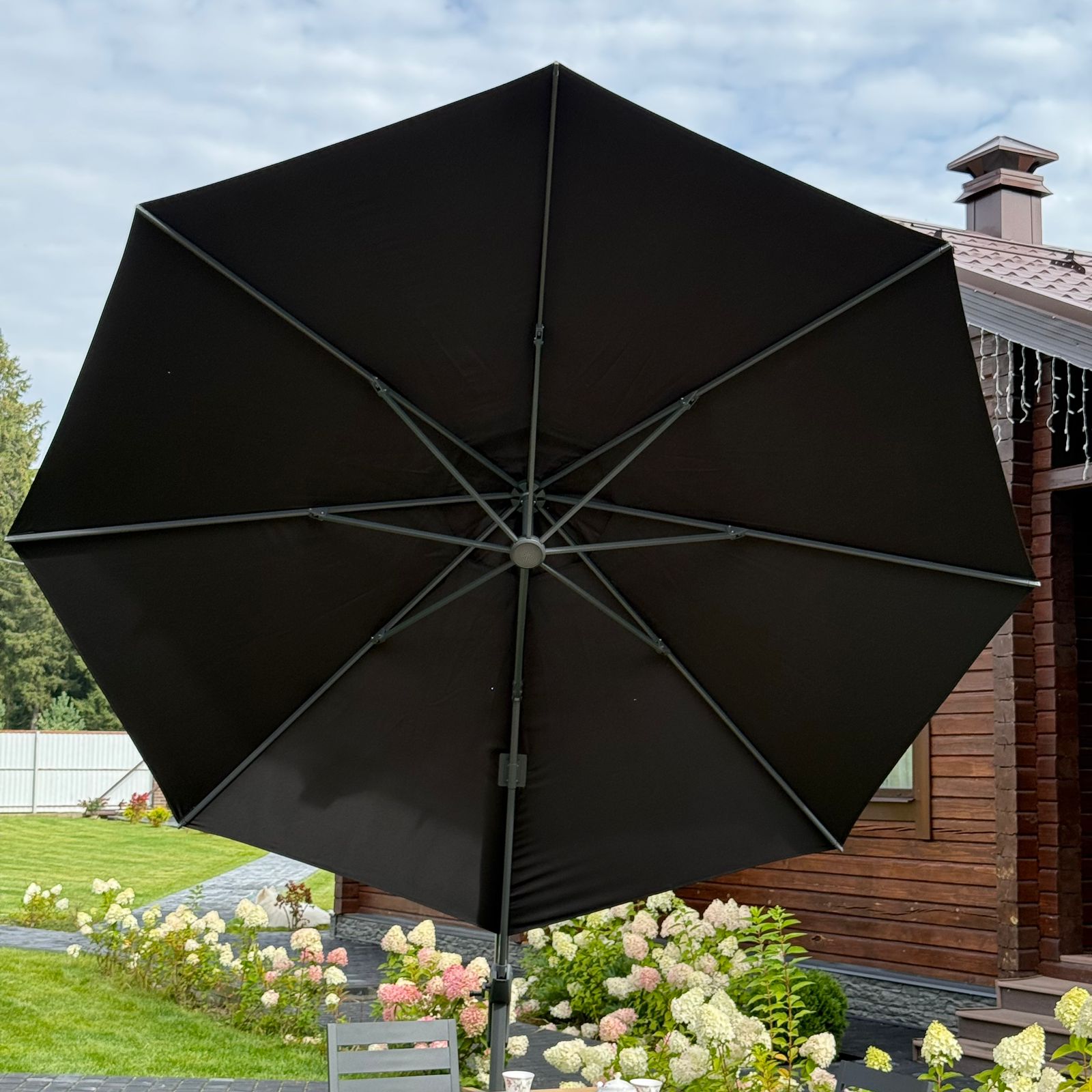 Зонт Sky Black Royal Family круглый в комплекте с утяжелителями фото 6