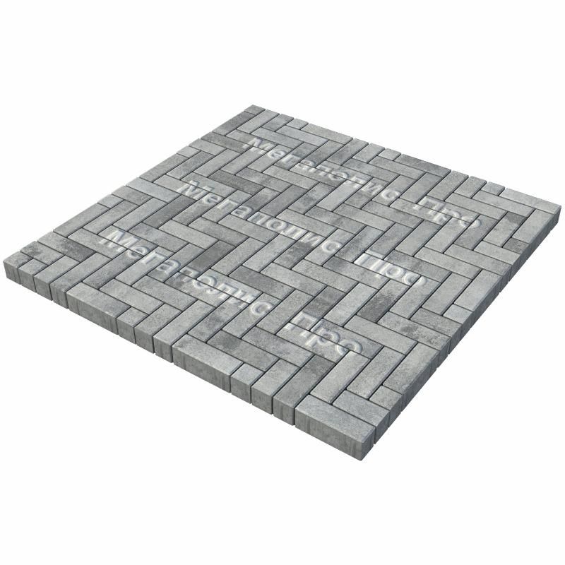 Тротуарная плитка Выбор Паркет Б.4.П.6 Искусственный камень Шунгит фото 2