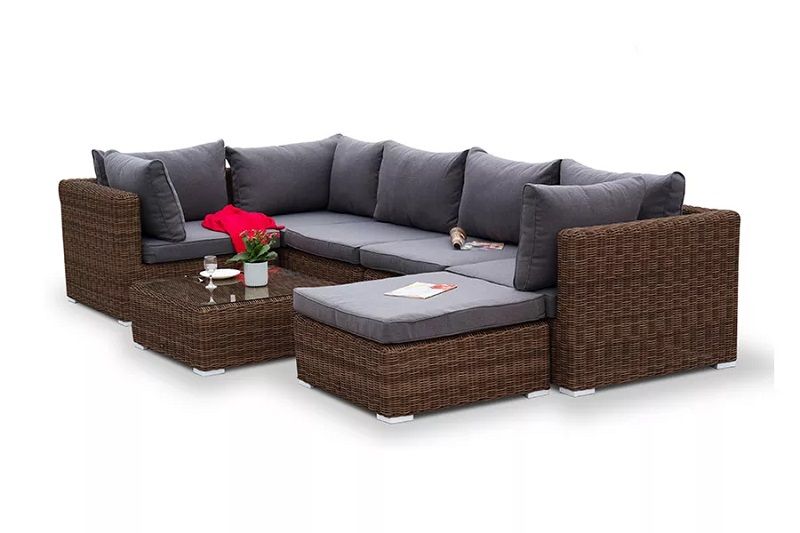 Журнальный столик Лунго 4SIS из искусственного ротанга, цвет коричневый фото 6