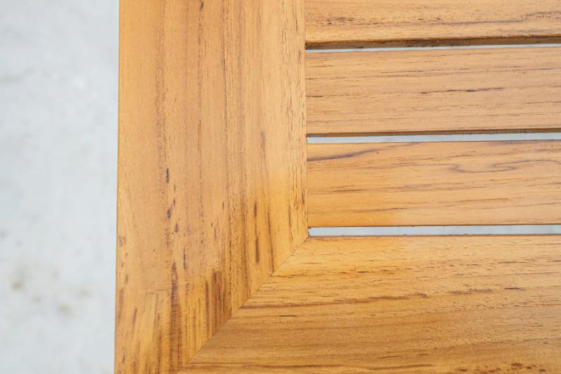 Обеденный стол Oscar Royal Family из алюминия со столешницей из тика фото 7