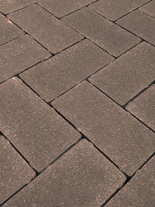 Тротуарная плитка Koldiz 60 мм Моно Коричневый без фаски фото 1