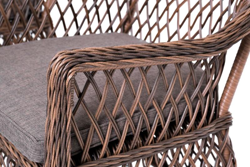 Лаунж-зона Асти 4SIS из искусственного ротанга, цвет коричневый 4 персоны фото 6